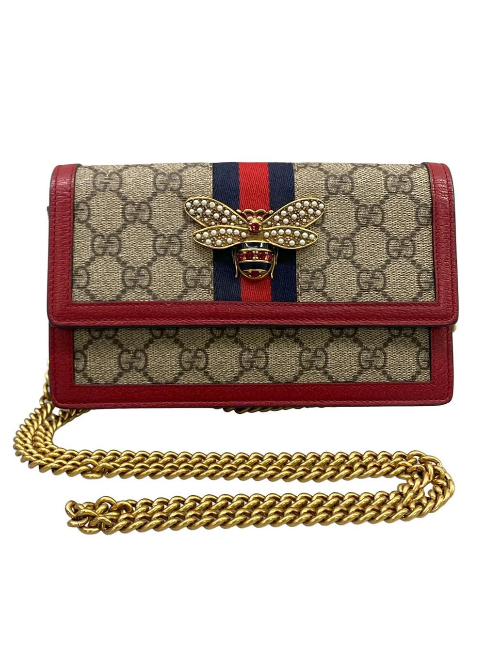 Gucci Queen Margaret Beige Red Pvc #358619G92B